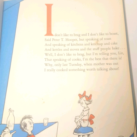 Vtg Dr. Seuss Scrambled Eggs Super Book Hardcover - Picture 5 of 12
